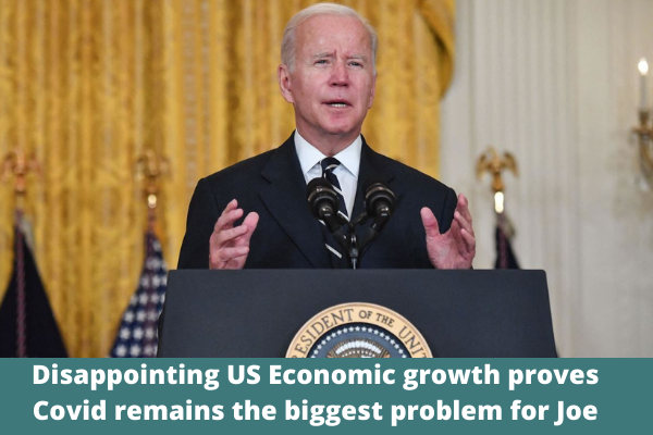 Disappointing US Economic growth proves Covid remains the biggest problem for Joe Biden