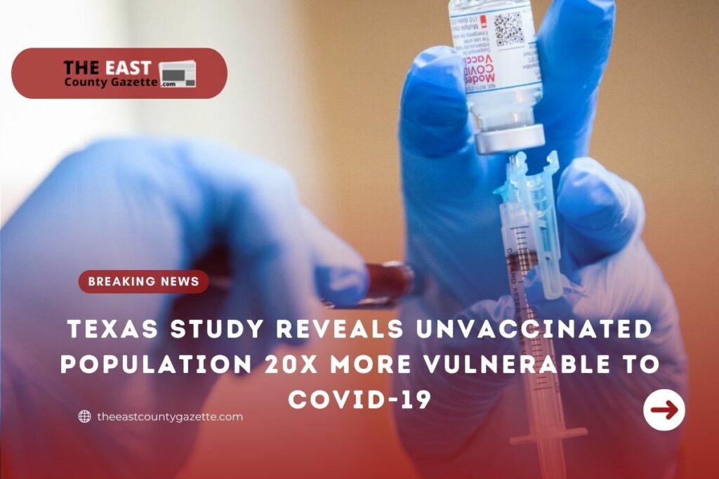 Unvaccinated Population 20X More Vulnerable