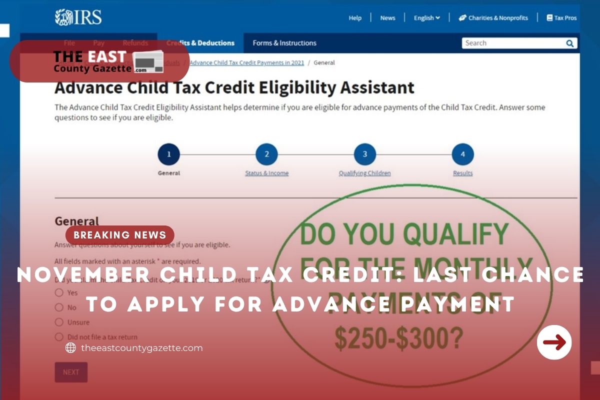 November Child Tax Credit Last Apply