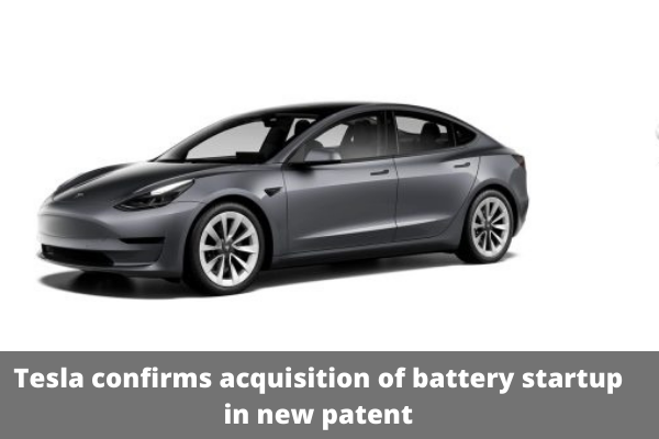 Tesla confirms acquisition of battery startup in new patent
