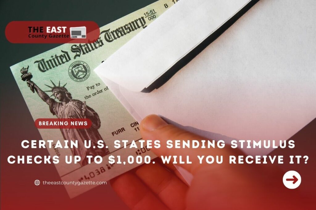 U.S. States Sending Stimulus Checks