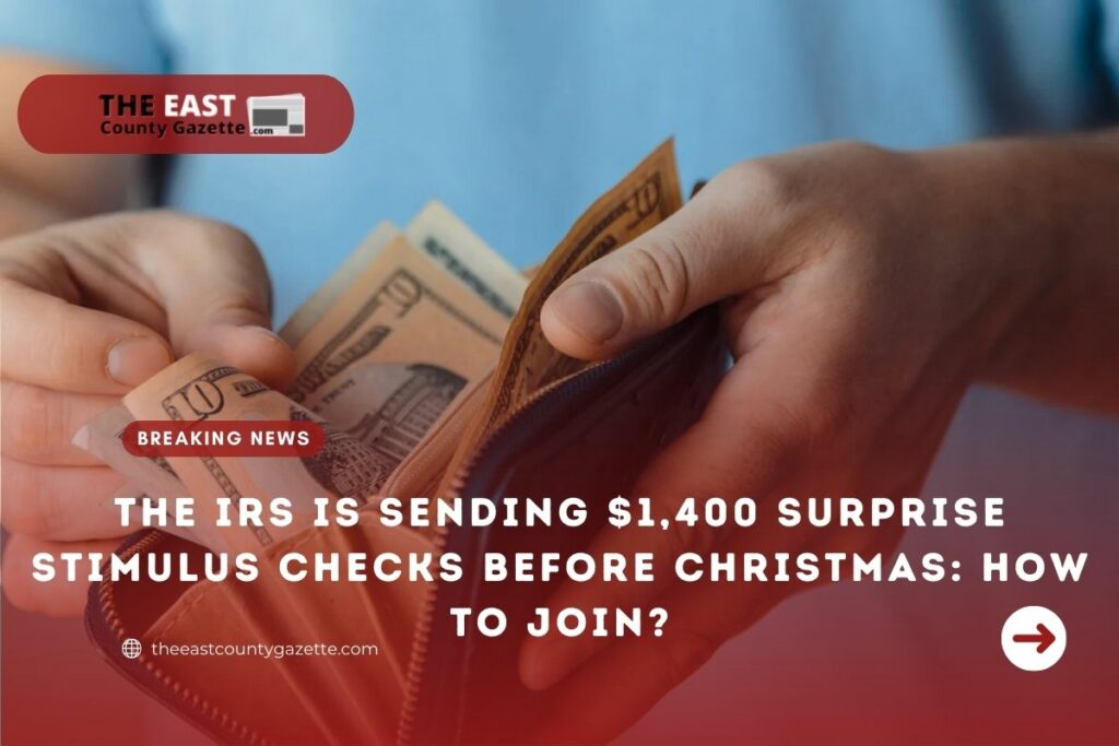 Surprise Stimulus Checks Before Christmas