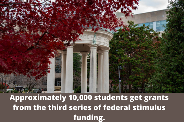 Approximately 10,000 students get grants from the third series of federal stimulus funding.