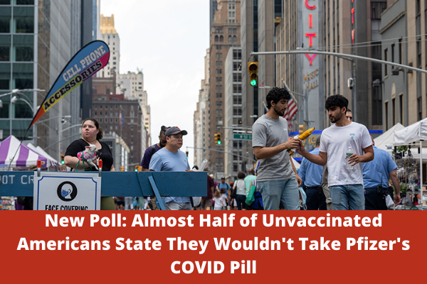 New Poll: Almost Half of Unvaccinated Americans State They Wouldn't Take Pfizer's COVID Pill
