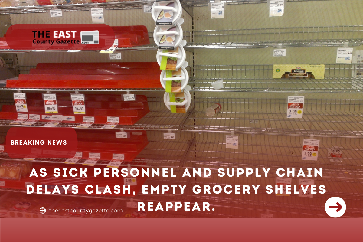 empty grocery shelves