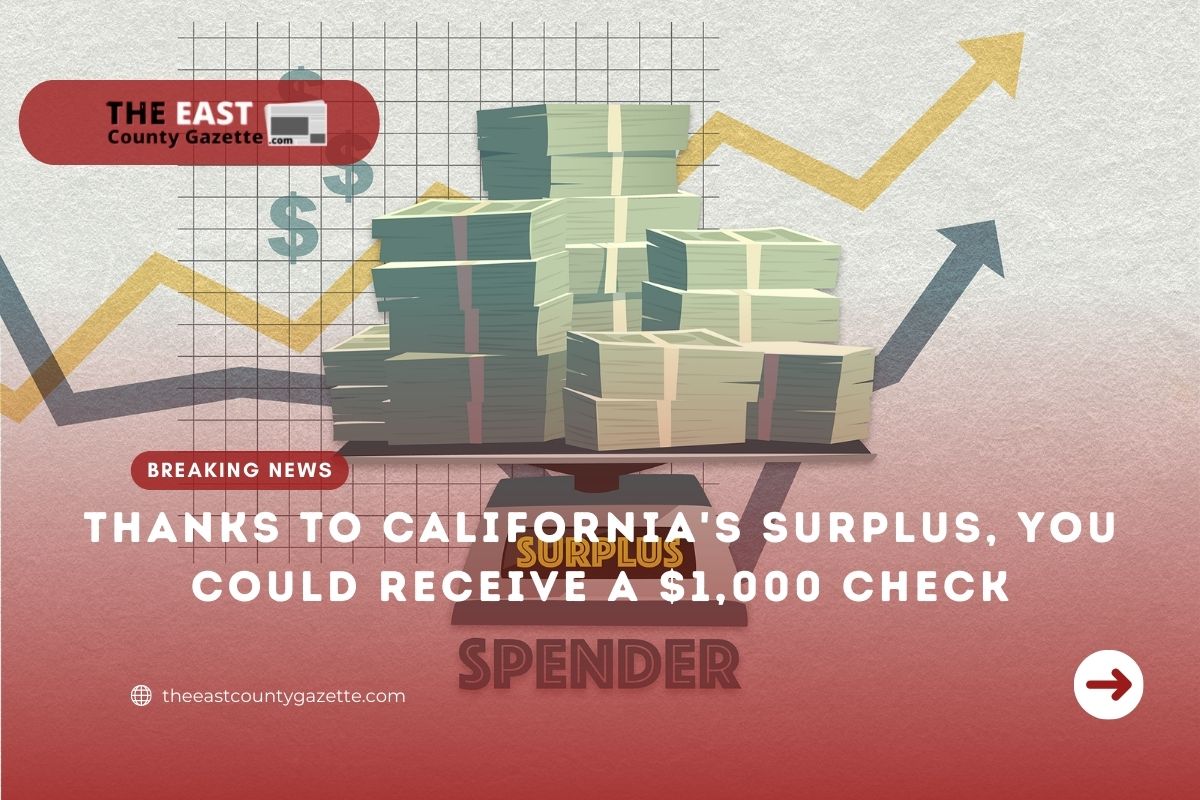 Thanks to California's Surplus, You Could Receive a 1,000 Check