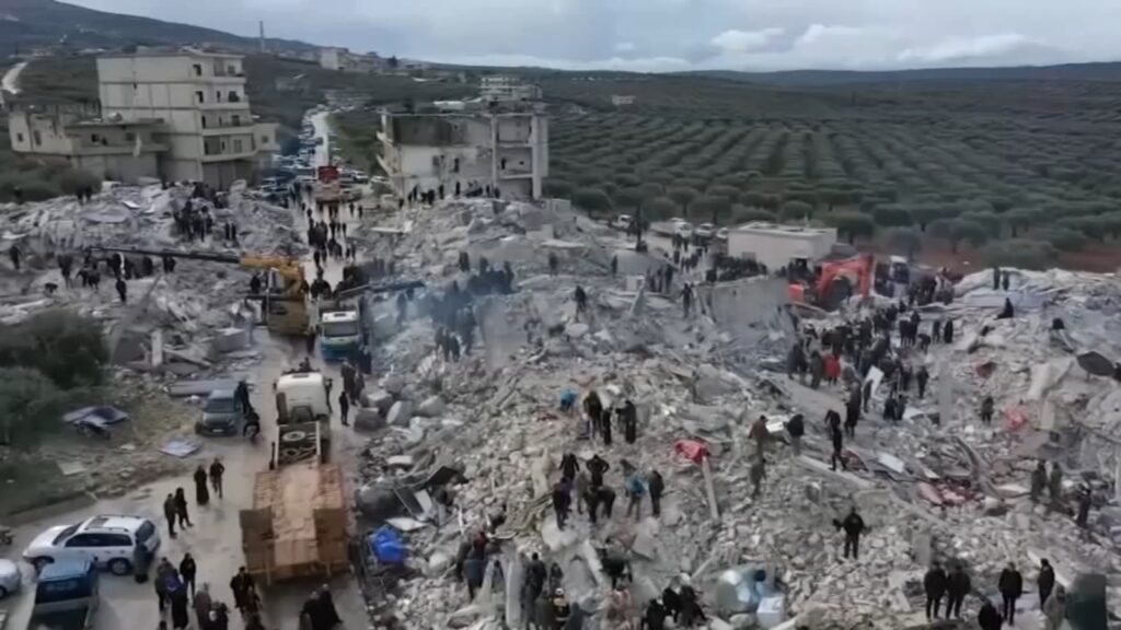 Turkey and syrian 7.8 magnitude earthquake