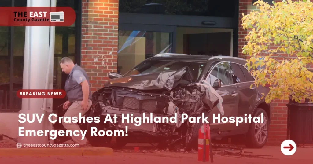 SUV Crashes At Highland Park Hospital Emergency Room!