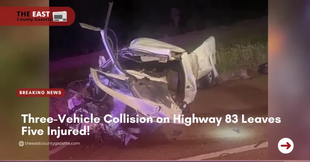 Three-Vehicle Collision on Highway 83 Leaves Five Injured!