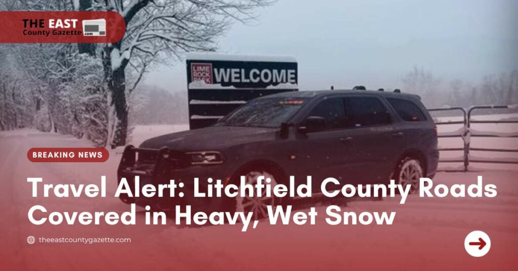 Litchfield County Roads Covered in Heavy, Wet Snow