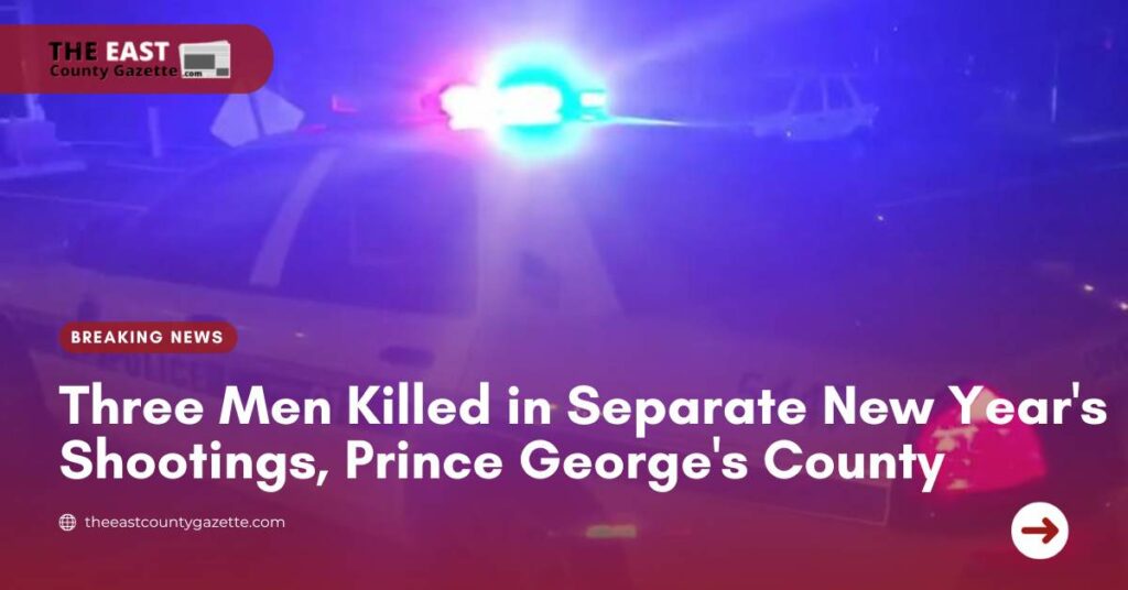 Three Men Killed in Separate New Year's Shootings, Prince George's County