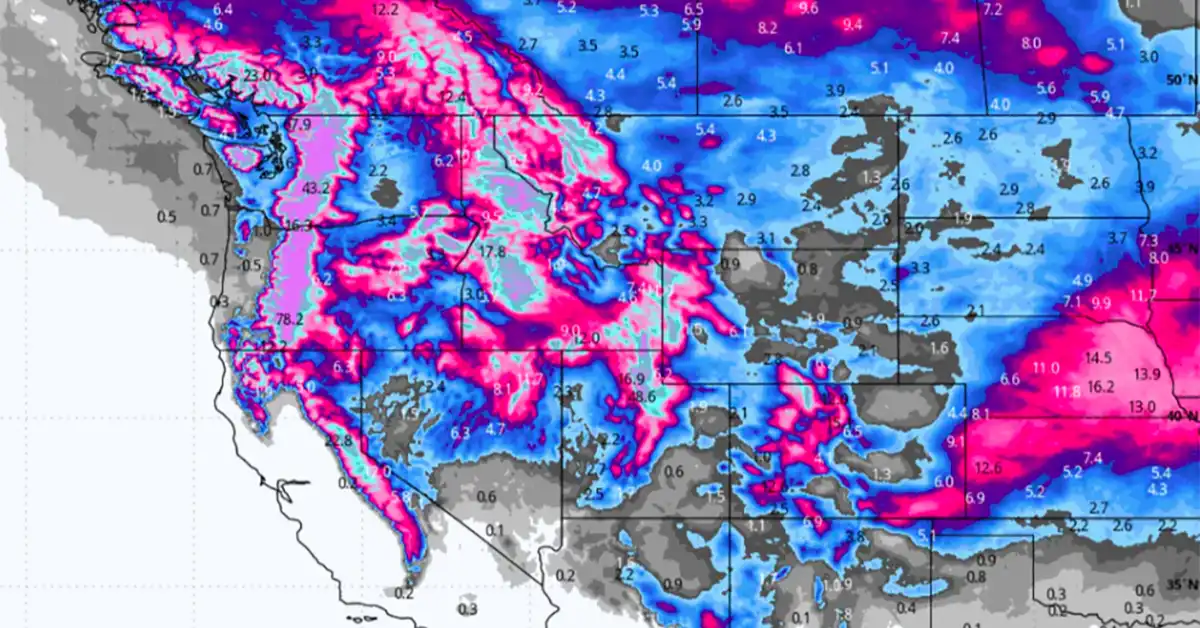 Winter's Mighty Return: A Snowstorm of Epic Proportions Hits The U.S. West Coast
