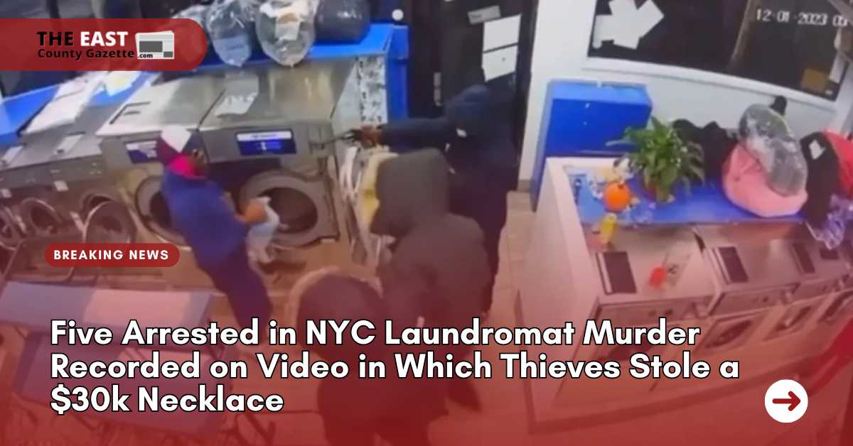 Five Arrested in NYC Laundromat Murder Recorded on Video in Which Thieves Stole a $30k Necklace